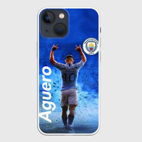 Чехол для iPhone 13 mini с принтом СЕРХИО АГУЭРО   МАНЧЕСТЕР СИТИ в Петрозаводске,  |  | football | manchester city | sergio leonel aguero del castillo | sport | манчестер сити | сборная аргентины. | спорт | футбол