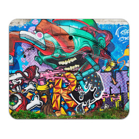 Коврик для мышки прямоугольный с принтом Граффити в Петрозаводске, натуральный каучук | размер 230 х 185 мм; запечатка лицевой стороны | молодость | стиль | яркое граффити