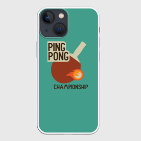 Чехол для iPhone 13 mini с принтом ping pong в Петрозаводске,  |  | ping pong | sport | tennis | настольный теннис | пинг понг | ракетка | спорт | теннис