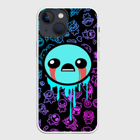 Чехол для iPhone 13 mini с принтом Blue Isaac в Петрозаводске,  |  | binding | game | games | hell | isaac | the binding of isaac | ад | жертвоприношение исаака | игра | игры | исаак