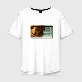 Мужская футболка хлопок Oversize с принтом Renaissance T-Shirt в Петрозаводске, 100% хлопок | свободный крой, круглый ворот, “спинка” длиннее передней части | renaissance | венера | искусство | картина | ренессанс
