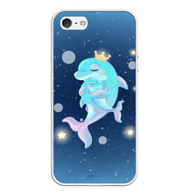 Чехол для iPhone 5/5S матовый с принтом Два дельфина в Петрозаводске, Силикон | Область печати: задняя сторона чехла, без боковых панелей | cute | dolphin | два дельфина | дельфин | дельфинами | милый | мир | подводный