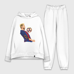 Женский костюм хлопок Oversize с принтом Messi   Football в Петрозаводске,  |  | argentina | barca | barcelona | football | lionel | messi | spain | sport | аргентина | барса | барселона | гол | золотой мяч | игрок | испания | камп ноу | лионель | месси | мяч | спорт | тренер | футбол | чемпион |