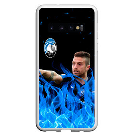 Чехол для Samsung Galaxy S10 с принтом Atalanta: Алехандро Гомес. в Петрозаводске, Силикон | Область печати: задняя сторона чехла, без боковых панелей | alejandro gomez | atalanta | football | football club | sport | алехандро гомес | аталанта | спорт | спортивные | униформа | фирменные цвета | футбол | футбольный клуб