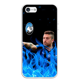 Чехол для iPhone 5/5S матовый с принтом Atalanta: Алехандро Гомес. в Петрозаводске, Силикон | Область печати: задняя сторона чехла, без боковых панелей | alejandro gomez | atalanta | football | football club | sport | алехандро гомес | аталанта | спорт | спортивные | униформа | фирменные цвета | футбол | футбольный клуб