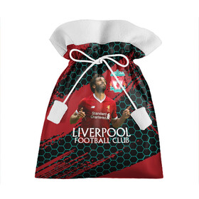 Подарочный 3D мешок с принтом Liverpool: Мохамед Салах. в Петрозаводске, 100% полиэстер | Размер: 29*39 см | lfc | liverpool | mohamed salah | sport | ynwa | ливерпуль | лфк | мохамед салах | спорт