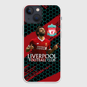 Чехол для iPhone 13 mini с принтом Liverpool: Мохамед Салах. в Петрозаводске,  |  | lfc | liverpool | mohamed salah | sport | ynwa | ливерпуль | лфк | мохамед салах | спорт