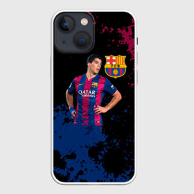 Чехол для iPhone 13 mini с принтом Barcelona: Луис Суарес. в Петрозаводске,  |  | barca | barcelona | fc barca | luis suarez | барка | барселона | луис суарес