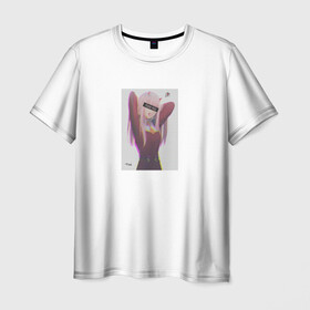 Мужская футболка 3D с принтом WorLd MirNy ERROR Зеро Ту в Петрозаводске, 100% полиэфир | прямой крой, круглый вырез горловины, длина до линии бедер | darling in the franxx | random | world | zero two | милый во франксе | фраке