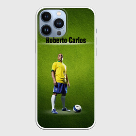 Чехол для iPhone 13 Pro Max с принтом Roberto Carlos в Петрозаводске,  |  | Тематика изображения на принте: ball | green | roberto carlos | roberto carlos lettering | roberto carlos print | soccer field | зеленый | мяч | надпись роберто карлос | номер 3 | принт роберто карлос | роберто карлос | футболист | футбольное по