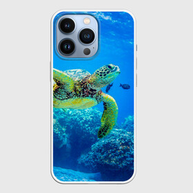 Чехол для iPhone 13 Pro с принтом Морская черепаха в Петрозаводске,  |  | морская черепаха | океан | подводный мир | черепаха