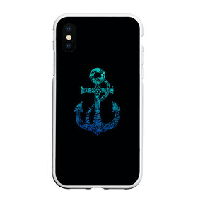 Чехол для iPhone XS Max матовый с принтом Navy. Anchor в Петрозаводске, Силикон | Область печати: задняя сторона чехла, без боковых панелей | anchor | fish | gradient | marine | mermaid | navy | ocean | octopus | sailor | sea | shark | ship | skull | treasure | whale | акула | градиент | кит | корабль | море | морской | моряк | океан | осьминог | русалка | рыба | сокровище | 