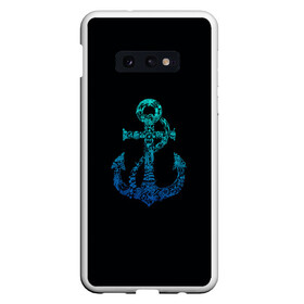 Чехол для Samsung S10E с принтом Navy. Anchor в Петрозаводске, Силикон | Область печати: задняя сторона чехла, без боковых панелей | anchor | fish | gradient | marine | mermaid | navy | ocean | octopus | sailor | sea | shark | ship | skull | treasure | whale | акула | градиент | кит | корабль | море | морской | моряк | океан | осьминог | русалка | рыба | сокровище | 