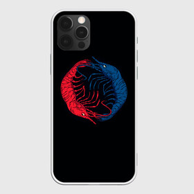 Чехол для iPhone 12 Pro Max с принтом Marine Dualism в Петрозаводске, Силикон |  | blue | crustacean | darkness | dualism | evil | good | light | marine | ocean | red | sea | shrimp | water | yang | yin | вода | добро | дуализм | зло | инь | красный | креветки | море | морские | обитатели | океан | ракообразное | св