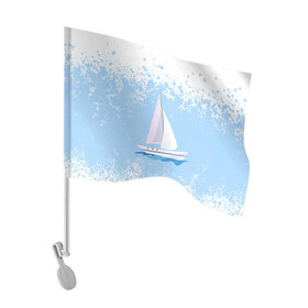 Флаг для автомобиля с принтом ОДИНОКАЯ ЛОДКА | SAILBOAT (Z) в Петрозаводске, 100% полиэстер | Размер: 30*21 см | boat | sailboat | ship | ships | бумага | кораблик | кораблики | корабль | красный парус | лодка | лодочка на белом | мореход | одинокая лодка | оригами | парус | парусник | судно | яхта
