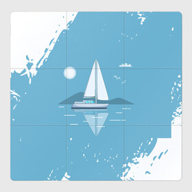 Магнитный плакат 3Х3 с принтом ОДИНОКИЙ ПАРУСНИК | SAILBOAT (Z) в Петрозаводске, Полимерный материал с магнитным слоем | 9 деталей размером 9*9 см | boat | sailboat | ship | ships | бумага | кораблик | кораблики | корабль | красный парус | лодка | лодочка на белом | мореход | одинокая лодка | оригами | парус | парусник | судно | яхта