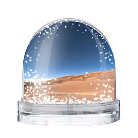 Игрушка Снежный шар с принтом Пустыня в Петрозаводске, Пластик | Изображение внутри шара печатается на глянцевой фотобумаге с двух сторон | Тематика изображения на принте: дюна | дюны | звёзды | небеса | небо | пейзаж | пейзажи | песок | песчаный | пустыни | пустыня
