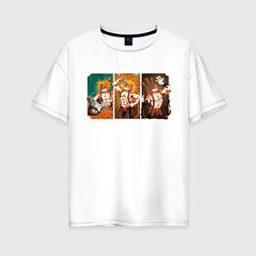 Женская футболка хлопок Oversize с принтом Мультмяускулс в Петрозаводске, 100% хлопок | свободный крой, круглый ворот, спущенный рукав, длина до линии бедер
 | бенди | королевская битва | мультмяускулс | мяускулс | фортнайт