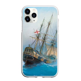 Чехол для iPhone 11 Pro матовый с принтом The Sea Devil в Петрозаводске, Силикон |  | ocean | sea | ship | summer | волны | океан | парусник