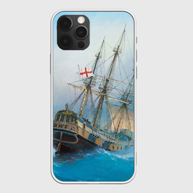 Чехол для iPhone 12 Pro Max с принтом The Sea Devil в Петрозаводске, Силикон |  | ocean | sea | ship | summer | волны | океан | парусник