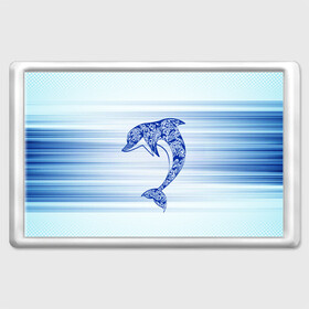 Магнит 45*70 с принтом Дельфин в Петрозаводске, Пластик | Размер: 78*52 мм; Размер печати: 70*45 | cute | dolphin | два дельфина | дельфин | дельфин в море | дельфинами | милый | мир | подводный