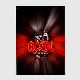 Постер с принтом AC/DC: Angus Young в Петрозаводске, 100% бумага
 | бумага, плотность 150 мг. Матовая, но за счет высокого коэффициента гладкости имеет небольшой блеск и дает на свету блики, но в отличии от глянцевой бумаги не покрыта лаком | ac | ac dc | ac|dc | angus young | dc. logo | hard | rock | ангус янг | логотип