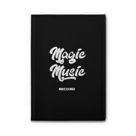 Обложка для автодокументов с принтом Magic Music Record White on Black в Петрозаводске, натуральная кожа |  размер 19,9*13 см; внутри 4 больших “конверта” для документов и один маленький отдел — туда идеально встанут права | Тематика изображения на принте: magic | music | record | white on black | белая | белый на черном | знаменитость | музыкант