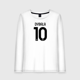 Женский лонгслив хлопок с принтом Dybala 10 номер Ювентус в Петрозаводске, 100% хлопок |  | Тематика изображения на принте: 10 | ac milan | champions | fifa | juve | juventus | juvi | paulo dybala | soccer | uefa | дубала | лига чемпионов | номер | пауло дибала | сборная аргентины | спорт | уефа | фифа | фк | футбол | футболист | футбольный клуб | 