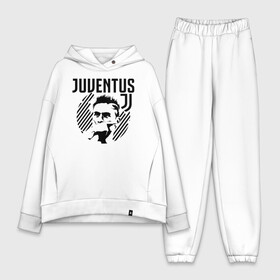 Женский костюм хлопок Oversize с принтом Juventus Paulo Dybala в Петрозаводске,  |  | 10 | ac milan | champions | fifa | juve | juventus | juvi | paulo dybala | soccer | uefa | дубала | лига чемпионов | номер | пауло дибала | сборная аргентины | спорт | уефа | фифа | фк | футбол | футболист | футбольный клуб | 