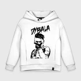 Детское худи Oversize хлопок с принтом DYBALA Juventus жест в Петрозаводске, френч-терри — 70% хлопок, 30% полиэстер. Мягкий теплый начес внутри —100% хлопок | боковые карманы, эластичные манжеты и нижняя кромка, капюшон на магнитной кнопке | 10 | ac milan | champions | fifa | juve | juventus | juvi | paulo dybala | soccer | uefa | дубала | лига чемпионов | номер | пауло дибала | сборная аргентины | спорт | уефа | фифа | фк | футбол | футболист | футбольный клуб | 