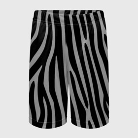 Детские спортивные шорты 3D с принтом Zebra Camouflage в Петрозаводске,  100% полиэстер
 | пояс оформлен широкой мягкой резинкой, ткань тянется
 | Тематика изображения на принте: animal | blackandwhite | camouflage | stripes | zebra