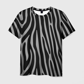 Мужская футболка 3D с принтом Zebra Camouflage в Петрозаводске, 100% полиэфир | прямой крой, круглый вырез горловины, длина до линии бедер | animal | blackandwhite | camouflage | stripes | zebra