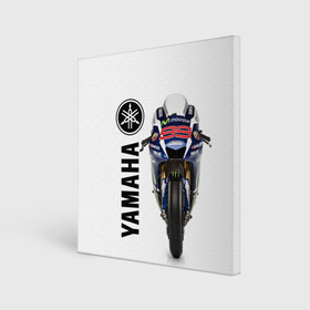 Холст квадратный с принтом YAMAHA [002] в Петрозаводске, 100% ПВХ |  | moto | yamaha | мотоцикл | ямана | ямаха