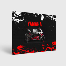 Холст прямоугольный с принтом YAMAHA [004] в Петрозаводске, 100% ПВХ |  | moto | yamaha | мотоцикл | ямана | ямаха