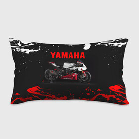 Подушка 3D антистресс с принтом YAMAHA [004] в Петрозаводске, наволочка — 100% полиэстер, наполнитель — вспененный полистирол | состоит из подушки и наволочки на молнии | moto | yamaha | мотоцикл | ямана | ямаха