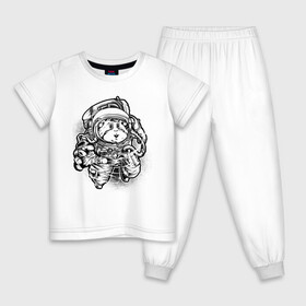 Детская пижама хлопок с принтом Хомяк космонавт в Петрозаводске, 100% хлопок |  брюки и футболка прямого кроя, без карманов, на брюках мягкая резинка на поясе и по низу штанин
 | астронавт | астрономия | космонавты | космос | хомяк космонавт