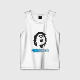 Детская майка хлопок с принтом Maradona Scream в Петрозаводске,  |  | Тематика изображения на принте: argentina | maradona | messi | sport | аргентина | гол | диего | марадона | месси | мяч | рука бога | спорт | футбол | чемпион