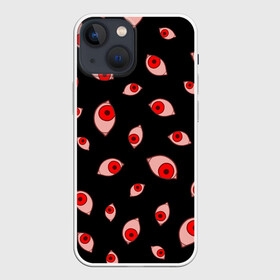 Чехол для iPhone 13 mini с принтом Взгляд тьмы в Петрозаводске,  |  | anime | dark | death | eyes | halloween | hellsing | horror | japan style | monster | red | vampire | аниме | вампир | взгляд | глаза | глазки аниме | гомункул | зрачки | красные глаза | монстры | паттерн | темный | тьма | узор | хеллсинг