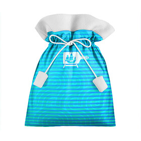 Подарочный 3D мешок с принтом Кораблик в бутылке в Петрозаводске, 100% полиэстер | Размер: 29*39 см | Тематика изображения на принте: бутылка | в бутылке | кораблик | кораблики на синем | корабль | пузыри