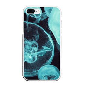 Чехол для iPhone 7Plus/8 Plus матовый с принтом Медуза в Петрозаводске, Силикон | Область печати: задняя сторона чехла, без боковых панелей | medusa | животные | медузы | мир | подводный | рыбы | щупальца