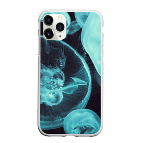 Чехол для iPhone 11 Pro матовый с принтом Медуза в Петрозаводске, Силикон |  | Тематика изображения на принте: medusa | животные | медузы | мир | подводный | рыбы | щупальца