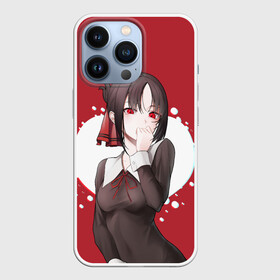 Чехол для iPhone 13 Pro с принтом Kaguya Love в Петрозаводске,  |  | Тематика изображения на принте: anime | chika | chika fujiwara | kaguya | kaguya shinomiya | love | love detective | love is war | miyuki | shinomiya | аниме | анимэ | кагуя | любовь | любовь   это война | чика