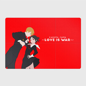 Магнитный плакат 3Х2 с принтом Love is war в Петрозаводске, Полимерный материал с магнитным слоем | 6 деталей размером 9*9 см | Тематика изображения на принте: anime | chika | chika fujiwara | kaguya | kaguya shinomiya | love | love detective | love is war | miyuki | shinomiya | аниме | анимэ | кагуя | любовь | любовь   это война | чика