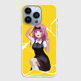 Чехол для iPhone 13 Pro с принтом Chika Chika в Петрозаводске,  |  | Тематика изображения на принте: anime | chika | chika fujiwara | kaguya | kaguya shinomiya | love | love detective | love is war | miyuki | shinomiya | аниме | анимэ | кагуя | любовь | любовь   это война | чика