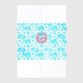 Магнитный плакат 2Х3 с принтом Русалочка и цветы в Петрозаводске, Полимерный материал с магнитным слоем | 6 деталей размером 9*9 см | flowers | mermaid | морская | русалка | русалочка | ундина | цветы
