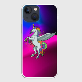 Чехол для iPhone 13 mini с принтом Единорог | Unicorn (Z) в Петрозаводске,  |  | unicorn | unicornis | вымышленное существо | единорог | инрог | каркаданн | мифическое существо | моноцерос | нарвал | радужное | радужный | существо