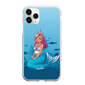 Чехол для iPhone 11 Pro матовый с принтом Mermaid | Русалка | Русалочка в Петрозаводске, Силикон |  | Тематика изображения на принте: mermaid | naiad | nymph | rusalka | ведява | водяница | восточнославянская мифология | дух | лесовица | мифология | морская дева | нимфа | русал | русалии | русалка | русалочка | ундина | фараонка