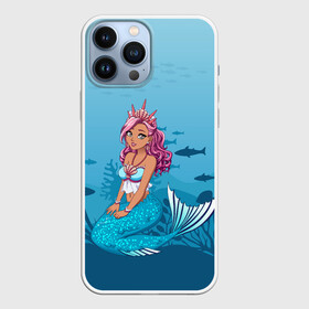 Чехол для iPhone 13 Pro Max с принтом Mermaid | Русалка | Русалочка в Петрозаводске,  |  | mermaid | naiad | nymph | rusalka | ведява | водяница | восточнославянская мифология | дух | лесовица | мифология | морская дева | нимфа | русал | русалии | русалка | русалочка | ундина | фараонка