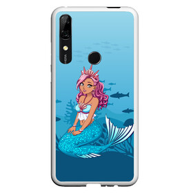 Чехол для Honor P Smart Z с принтом Mermaid | Русалка | Русалочка в Петрозаводске, Силикон | Область печати: задняя сторона чехла, без боковых панелей | Тематика изображения на принте: mermaid | naiad | nymph | rusalka | ведява | водяница | восточнославянская мифология | дух | лесовица | мифология | морская дева | нимфа | русал | русалии | русалка | русалочка | ундина | фараонка