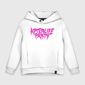 Детское худи Oversize хлопок с принтом Afterlife Party в Петрозаводске, френч-терри — 70% хлопок, 30% полиэстер. Мягкий теплый начес внутри —100% хлопок | боковые карманы, эластичные манжеты и нижняя кромка, капюшон на магнитной кнопке | Тематика изображения на принте: fortnite | gamers | games | music | party | вечеринка | джей бавлин | игры | королевская битва | фортнайт